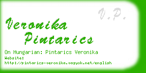 veronika pintarics business card